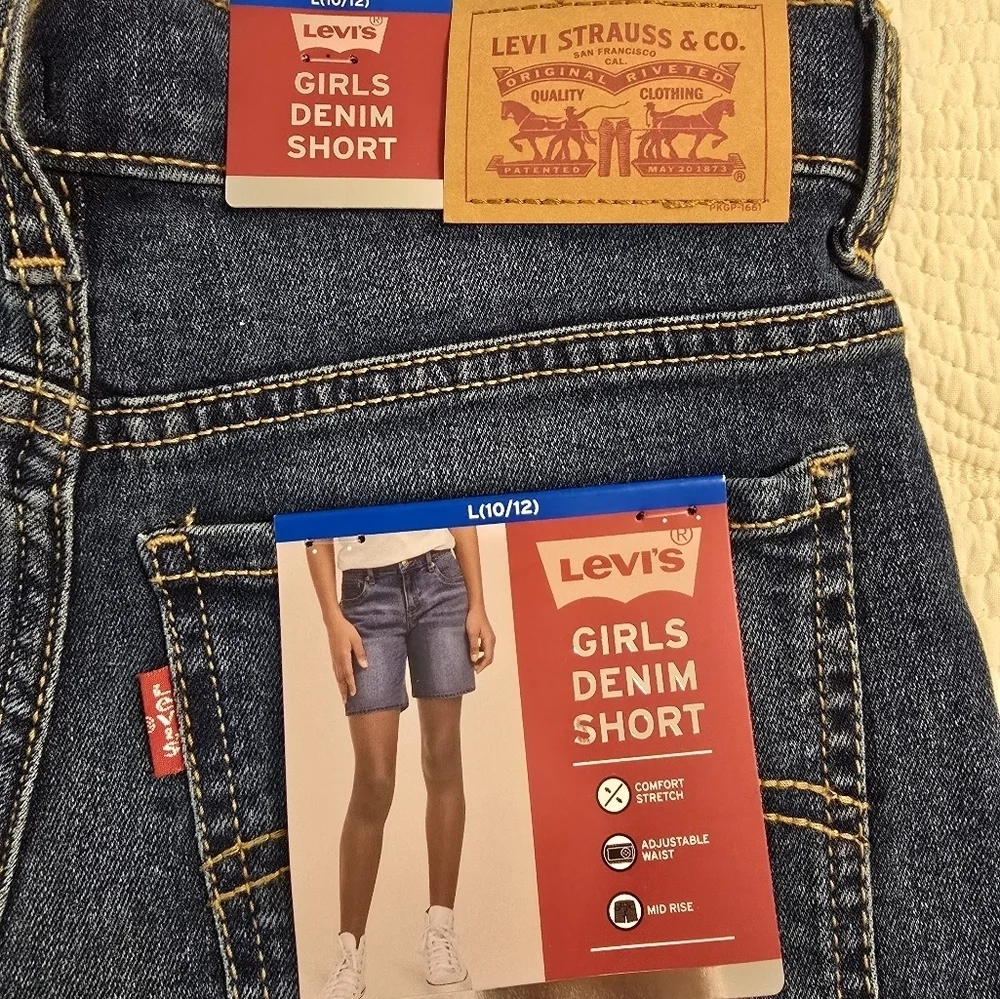 NWT Levis Girls Denim Jean Shorts